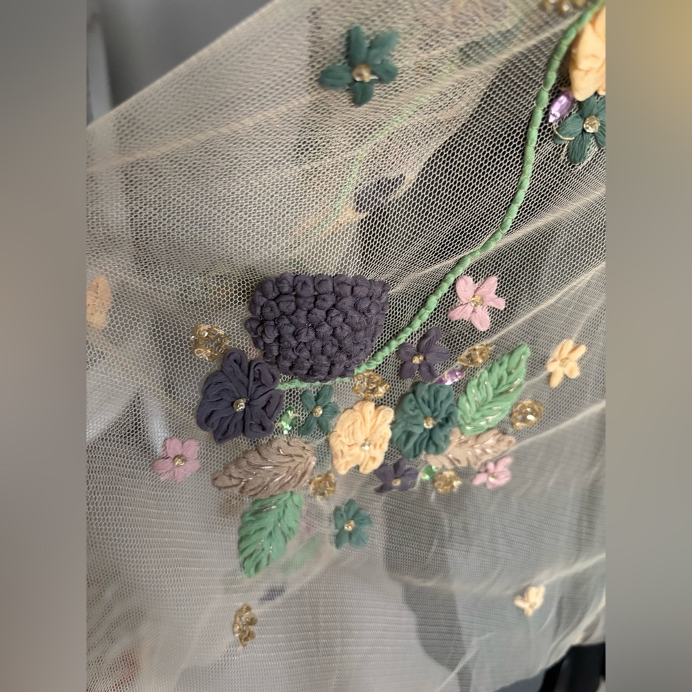 Elegant Floral Embroidered Maxi Dress - Picture 8 of 8